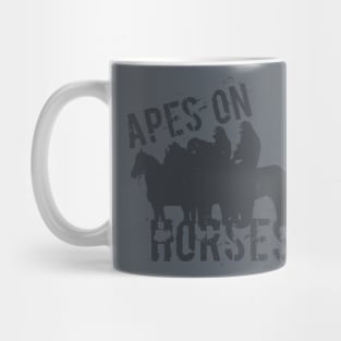 Apes on tee-Horses Mug